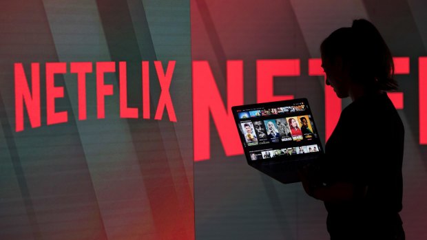 Netflix shares have risen to a record high.