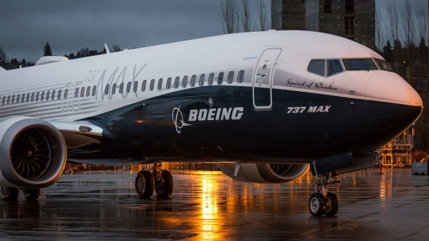The Boeing 737 MAX airplane