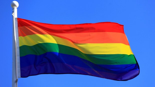 The rainbow flag symbolises homosexuality.