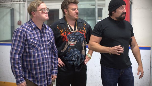 The cast of Canadian comedy Trailer Park Boys.