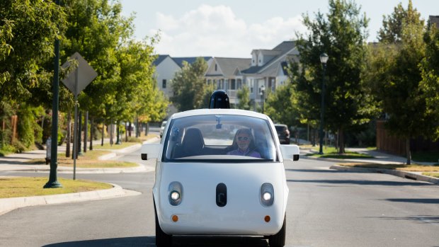Google's Waymo self-driving prototype.
