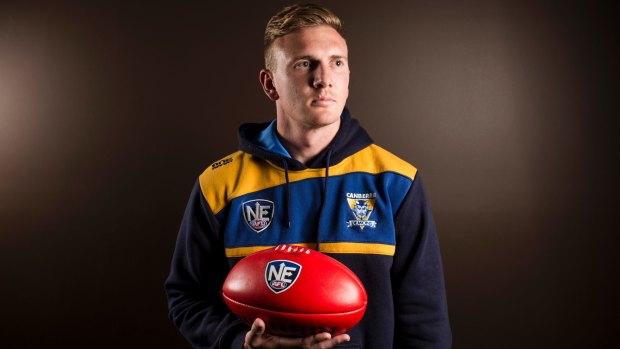 Canberra Demons player-coach Kade Klemke. 