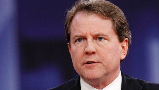 Former White House counsel Donald McGahn.