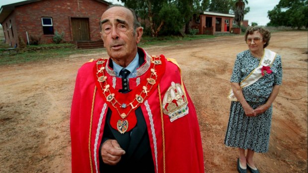 Prince Leonard Casley, the founder of Hutt River Province, with his wife Shirley. Prince Leonard died on Wednesday aged 93. 