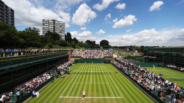 All England tennis club at Wimbledon.