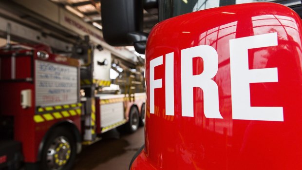 Firefighters battle blaze at building housing Emergency Management Victoria.