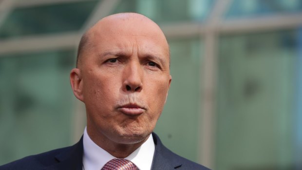 Home Affairs Minister Peter Dutton.