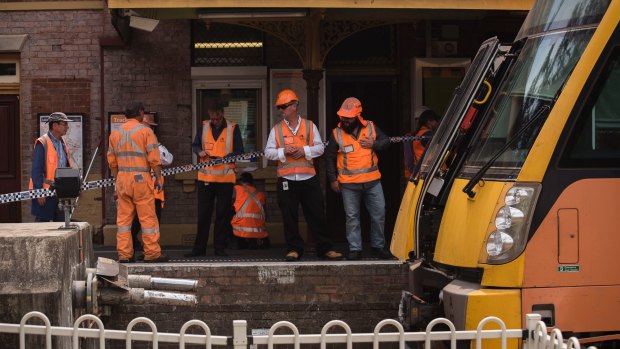 The train smashed into the safety barrier at Richmond station in January last year.