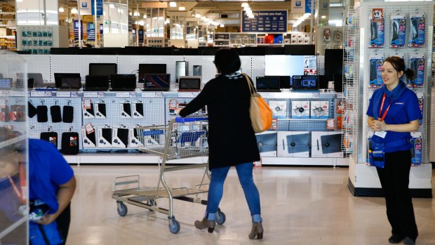 The back-to-school sales period is Officeworks' busiest time of year. 