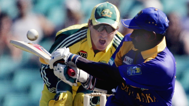 Flashback: Sanath Jayasuriya playing against Australia in 2006.
