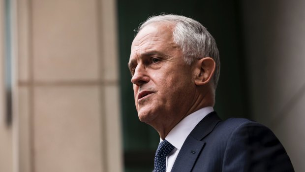 Malcolm Turnbull speaks to the media about the Liberal Party leadership turmoil. 