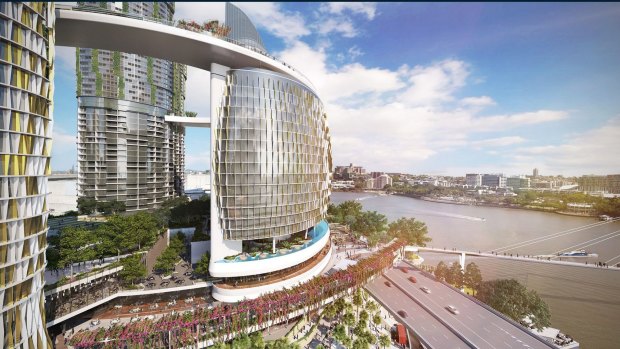 Artist impression of the Queen's Wharf development.