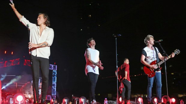  One Direction doing it for their fans, some of whom are well into their thirties, in Melbourne.