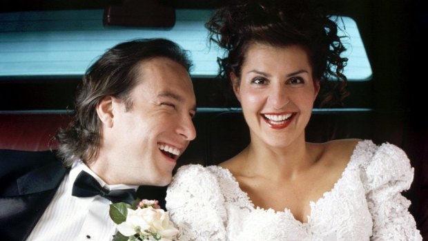 Nia Vardalos and John Corbett starred in My Big Fat Greek Wedding, inspired by Vardalos' real-life relationship. 