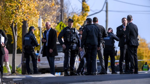 Police at the scene of the Brighton siege; an act of terror that ended in an innocent man murdered and gunman Yacqub Khayre killed. 