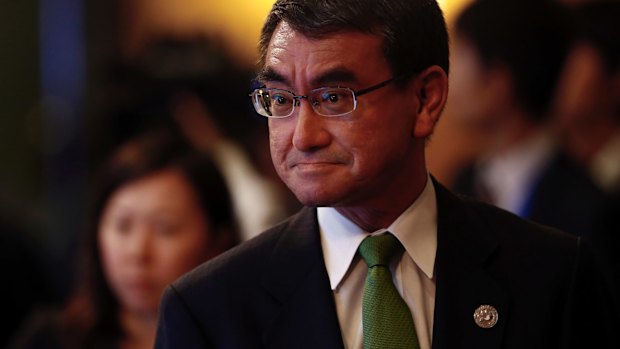 Japanese Foreign Minister Taro Kono.