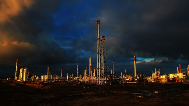 ASX-listed Viva Energy's Geelong oil refinery.