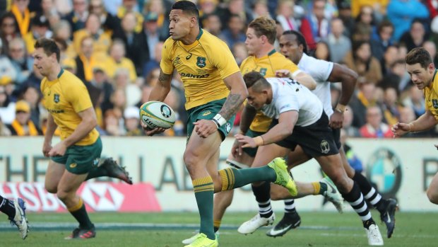 On the nose: Australia's June 10 clash with Fiji drew the lowest ever Wallabies home crowd 