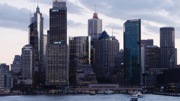 AMP buildings at Circular Quay in Sydney.