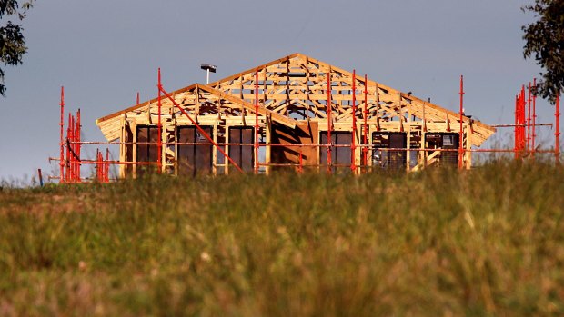 New dwelling approvals were down sharply in December.