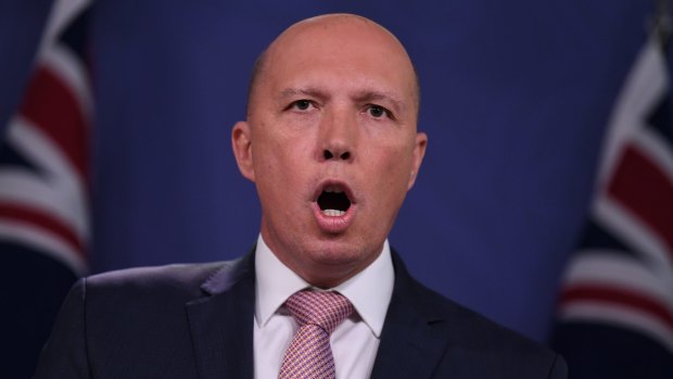 Federal Minister for Home Affairs Peter Dutton.