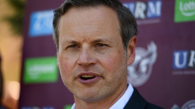 Standing his ground: Manly chairman Scott Penn is confident there won't be a player exodus from Manly.
