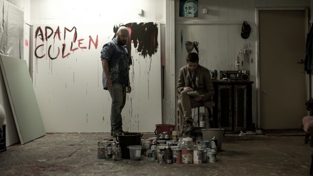 Adam and Erik (Daniel Henshall and Toby Wallace) in Acute Misfortune.