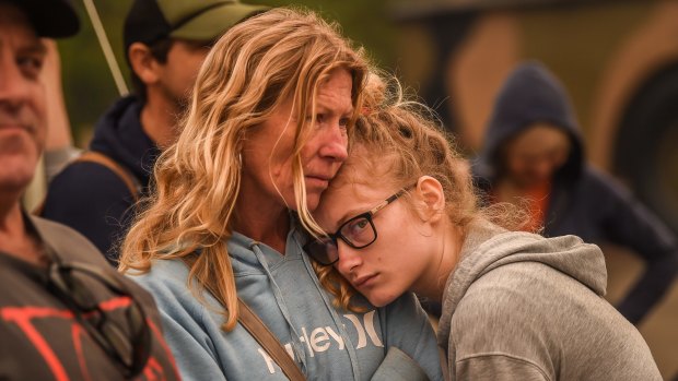 People stranded and waiting for help in Mallacoota.