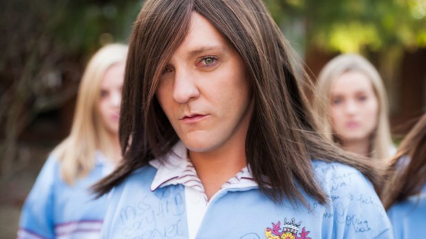 Chris Lilley playing one of his most successful creations, private school girl Ja'mie King.