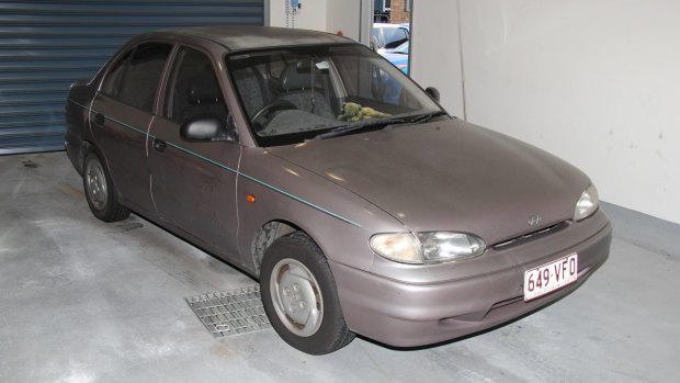 The car belonging to Rodney Wayne Williams. It is a Hyundai Excel 1995 model.