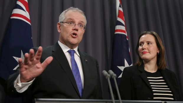 Treasurer Scott Morrison and Financial Services Minister Kelly O'Dwyer.