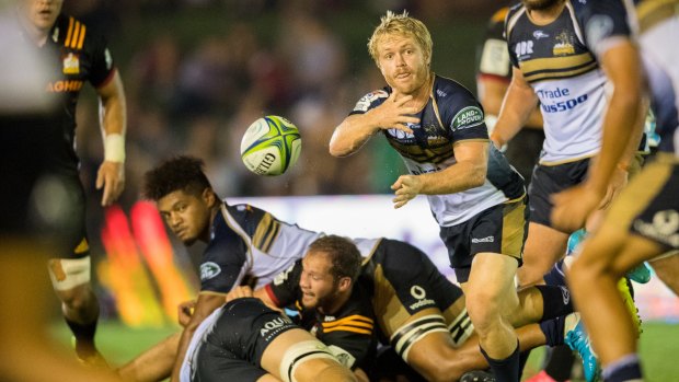 Brumbies scrumhalf Matt Lucas has played in every game and earned two starts this season.