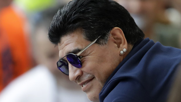 "People think I am happy but my heart is heavy": Diego Maradona.