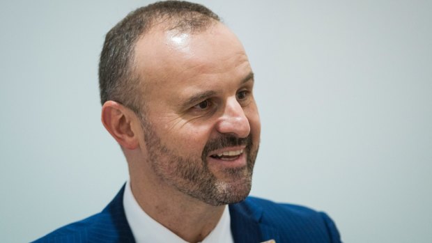 Andrew Barr has previously said the government is against any federal laws that would lock in discriminatory  practices.