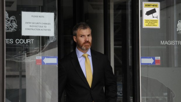 Gary John Fahey, former executive officer to AFP Commissioner Andrew Colvin, at court in February 2018.