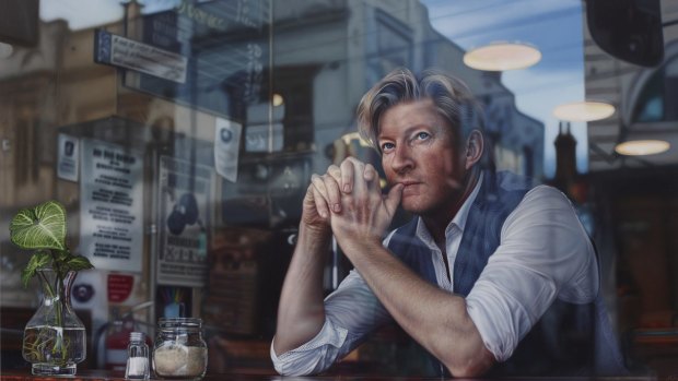 Tessa Mackay's portrait of actor David Wenham, Through the Looking Glass, is a finalist in the Archibald Prize. 