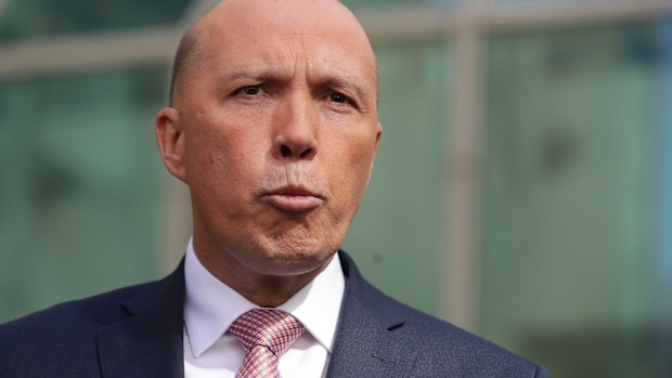 Home Affairs Minister Peter Dutton.