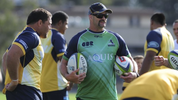 Tightening up: Brumbies defence coach Peter Ryan has left the club.