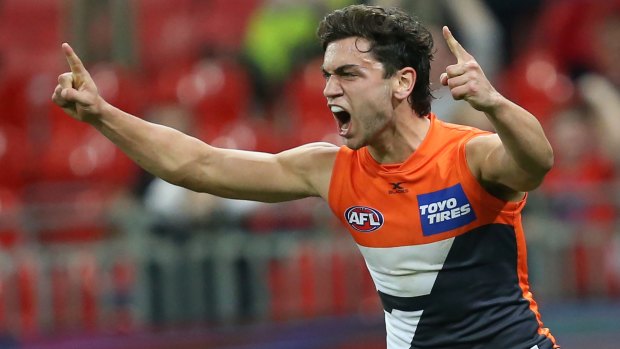 Giant talent: GWS young gun Tim Taranto has the strong endorsement of his teammates. 