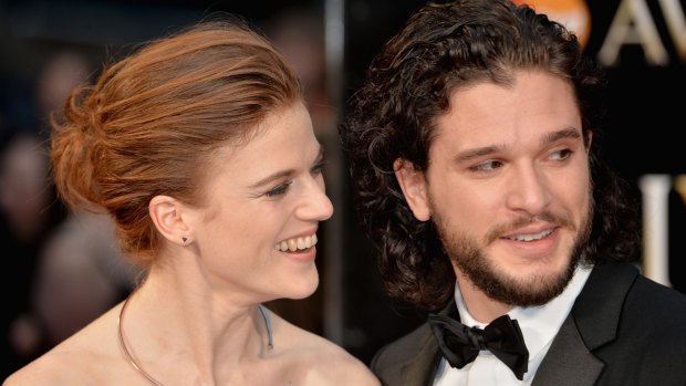 Game of Thrones stars Rose Leslie and Kit Harington.