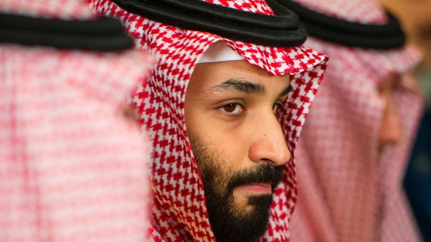 Saudi Crown Prince Mohammed bin Salman, who the CIA believes was responsible for journalist Jamal Khashoggi's murder.