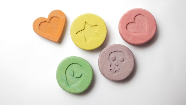 Ecstasy tablets.