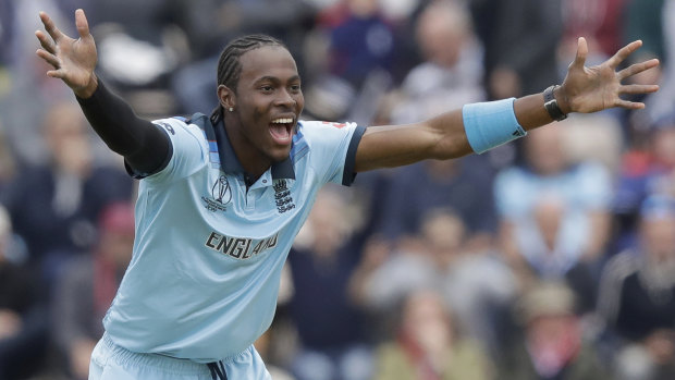 Raw pace: Reaching speeds in excess of 150km/h, Jofra Archer is an intimidating bowler and one firming for the Ashes.