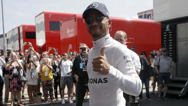 Lewis Hamilton has re-signed with Mercedes.