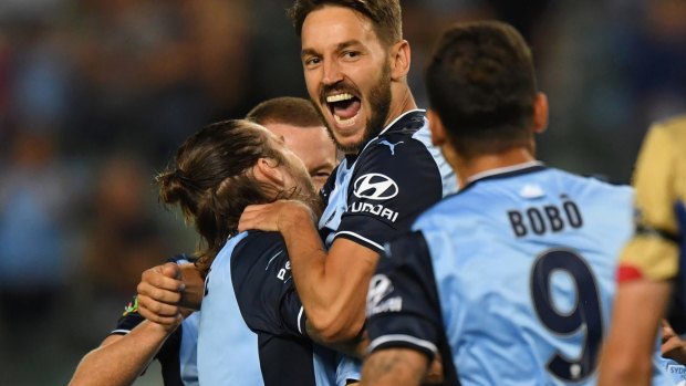 Big three: Sydney's attacking triumvirate of Milos Ninkovic, Bobo and Alex Brosque have yet to re-sign.