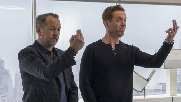 David Costabile and Damian Lewis in <i>Billions</i>, a show made by 10's owner CBS but screening exclusively on Stan.