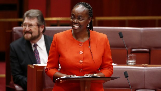 Senator Lucy Gichuhi delivers her first speech in the Senate.