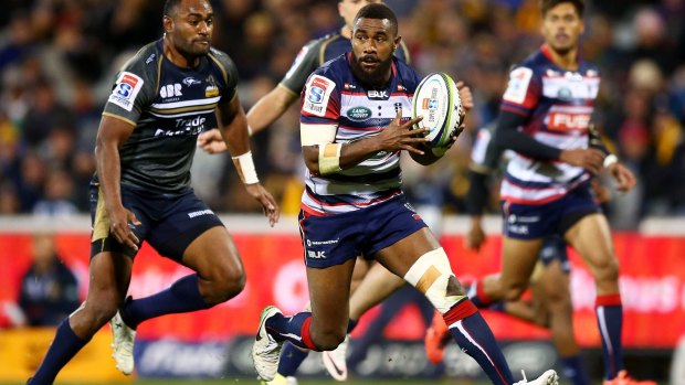 Code switch: The prospect of playing for the Wallabies convinced Koroibete to join the Melbourne Rebels.