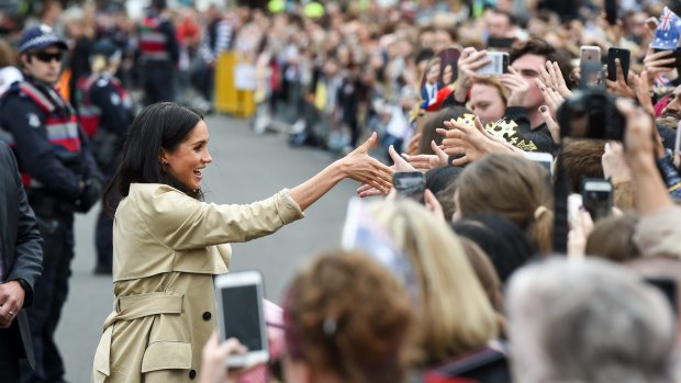 Meghan, Duchess of Sussex, meets the ordinary folk of Melbourne. 