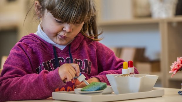 The number of schools and preschools using the Montessori method has been growing, including Canberra's first Montessori early childhood service, which opened in 2017.